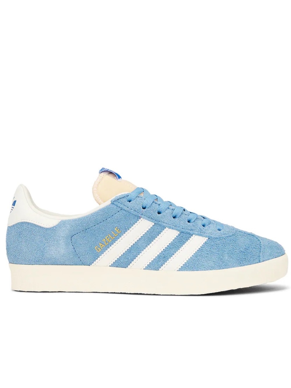 adidas Gazelle Suede Sneakers in Light Blue & White